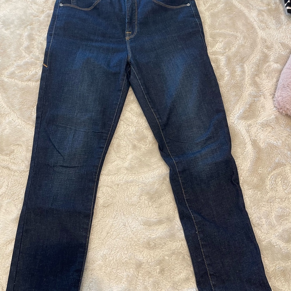 Good American Blue Straight Good Legs Jeans